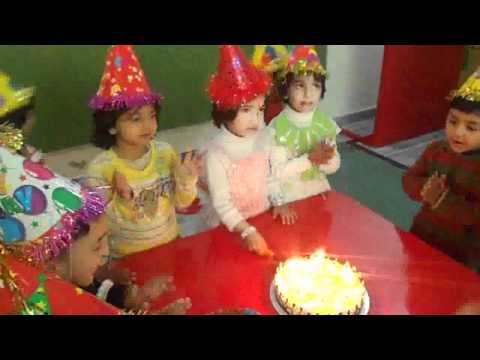 celebrating wareesha's birthday The city school Pwd branch