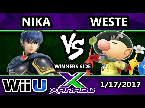 S@X 185 - Nika (Lucina, Marth) Vs. Weste (Olimar) - SSB4 Tournament - Smash for Wii U - Smash 4