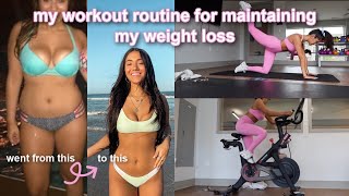 my workout routine.