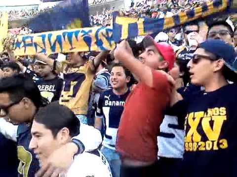 "Somos la REBEL la barra mas Popular" Barra: La Rebel &bull; Club: Pumas