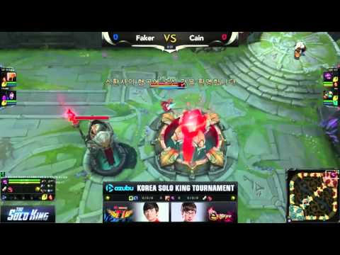 SKT T1 Faker vs NaJin Cain The Solo King Tournament I Game 1