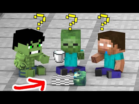 Baby Zombie Has A New Friend - Minecraft Animation