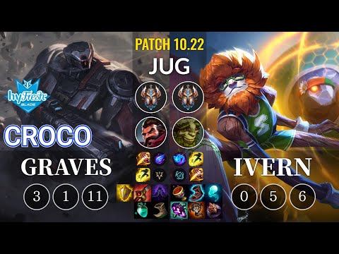 hyF Croco Graves vs Ivern Jungle - KR Patch 10.22