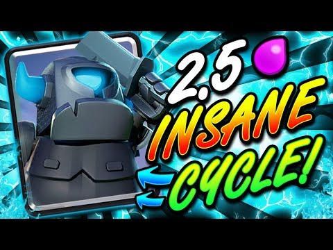*NEW!* 2.5 ELIXIR HYPER AGGRESSIVE CYCLE DECK IN CLASH ROYALE!! WOW!