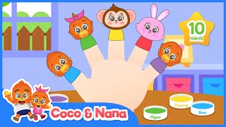Download lagu Colors Finger Family dan Lainnya | Kompilasi Lagu | Lagu Anak Balita | Coco dan Nana mp3