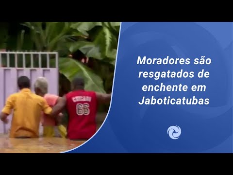 Moradores são resgatados de enchente em Jaboticatubas