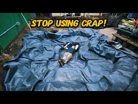 THIS is what Pond Liner you should be using (Stop your pond from leaking!!)