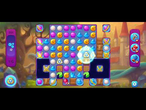 Fishdom gameplay level 2121