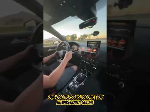 800HP Rs3 vs 1000hp EVO X #evox #rs3 #audi #1000hp