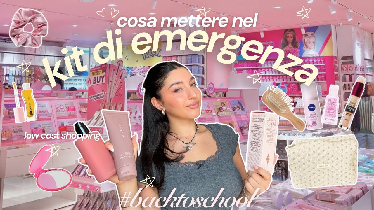 KIT DI EMERGENZA scuola, università o da avere sempre 🛍️✨🎀 essenziali da ragazze! + consigli