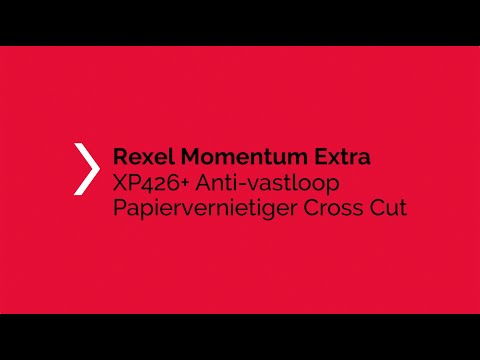 Een Papiervernietiger Rexel Momentum Extra XP426+ snippers 4x30mm koop je bij Van Leeuwen Boeken- en kantoorartikelen