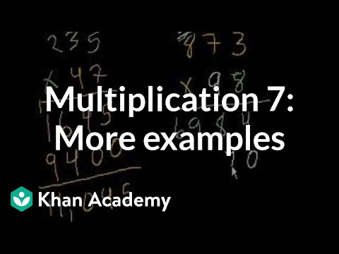 Multiplication 7: Old Video Giving More Examples 