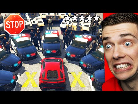 Crossing ENTIRE GTA 5 MAP Without BREAKING LAWS (Challenge)
