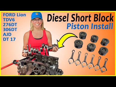 Short Block Assembly - Piston Install - Land Rover TDV6 / S4-Ep35