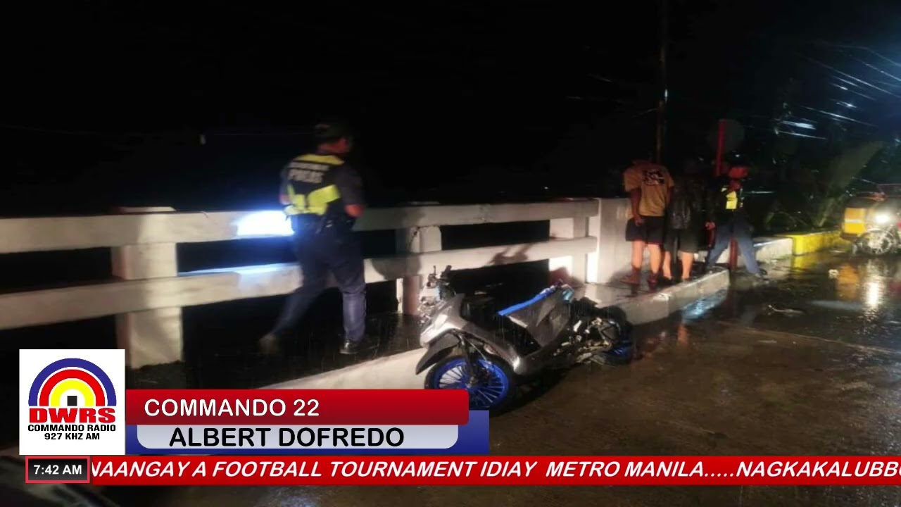 NAGKAKALUBBON TI MOTORSIKLO NADUNDUNOR , KALPASAN A NATNAG DA TI RANGTAY IDIAY CANDON..