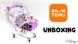 HUGE jewelry making TEMU haul! 😱 ⎮ Unbox with me 😄 AD