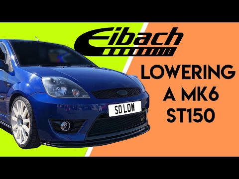 How To Lower A Ford Fiesta ST150 (EIBACH LOWERING SPRINGS)