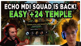 Echo MDI Squad is BACK! Fastest +24 Tyrannical Temple of the Jade Serpent | Echo Naowh