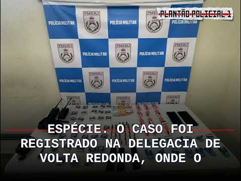 Após denúncia, PM apreende drogas, munições e rádios em Volta Redonda; homem de 25 anos é preso