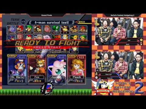 SoCal's Fastest Hedgehogs 2 - Yeti/Ekoli (Red) vs. Team PM (Blue) - SSBM Grand Finals Doubles