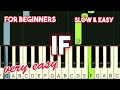 BREAD - IF | SLOW & EASY PIANO TUTORIAL
