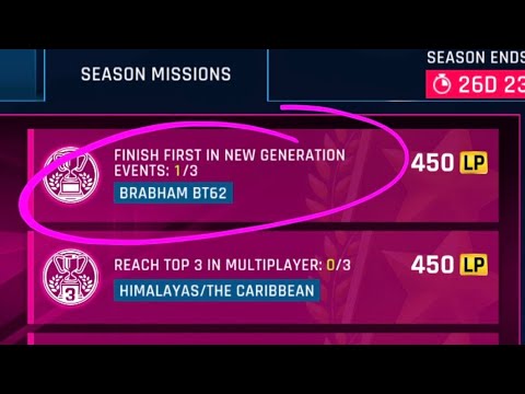 A9 - Finish 1st in New Generation Events - Brabham BT62 - Mission Guide - TouchDrive