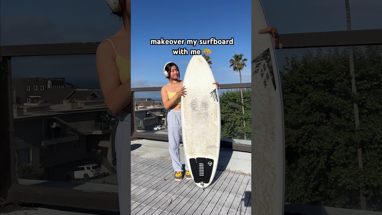 makeover my surfboard 😲*results shocking