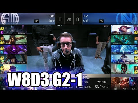 TSM vs Team EnVyUs | Game 1 S6 NA LCS Summer 2016 Week 8 Day 3 | TSM vs NV G1 W8D3 1080p