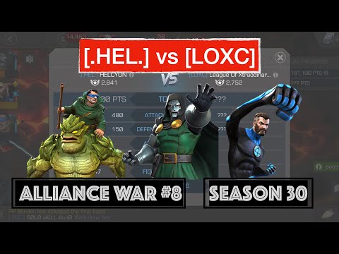 MCOC - [.HEL.] vs [LOXC] Alliance War #9 - Season 30