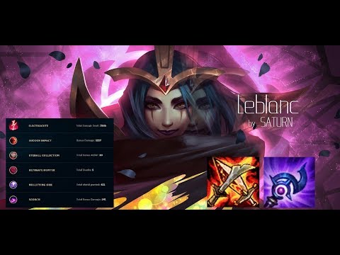 Lich bane LeBlanc (is it still a thing in s8?) - Full League of Legends Gameplay