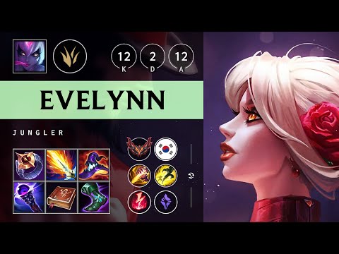 Evelynn Jungle vs Hecarim: Dominating - KR Grandmaster Patch 14.16