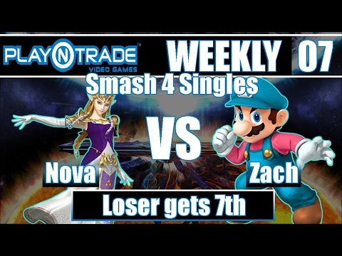 PnT Weekly #7 - Nova (Zelda, Yoshi) VS Zach (Mario) SSB4 Loser's R4
