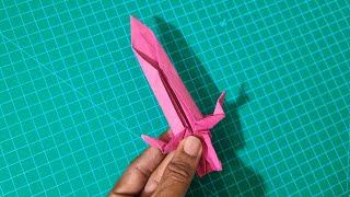 Simple Paper Origami / Paper Sword , Knife , Craft , Paper Toy #shorts