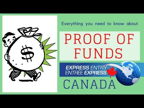 💰 Proof of funds for Express Entry 2018 ( Canada PR ) Video