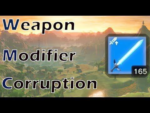 Weapon Modifier Corruption Part 2 Tutorial - The Legend of Zelda Breath of the Wild glitch tutorial