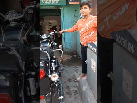 Bullet standard BS6 sound #Bend pipe and silencer change #shorts #vikash sharma garage