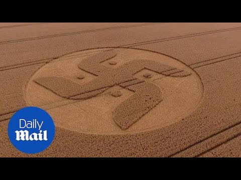 Huge crop circle in English countryside is 'Nazi SWASTIKA' - Daily Mail