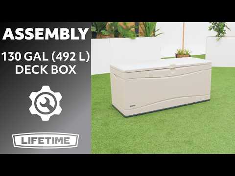 Lifetime Outdoor Storage Deck Box (130 Gallon)