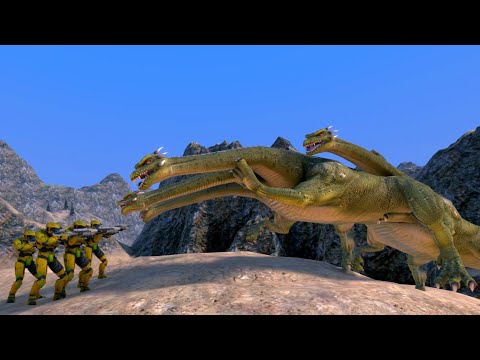 Hydra VS. Halo Spartan SPL - Ultimate Epic Battle Simulator - UEBS
