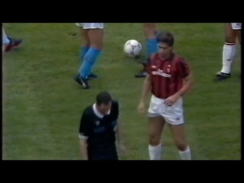 1990/1991 : SERIE A: ROUND 6 : NAPOLI VS MILAN