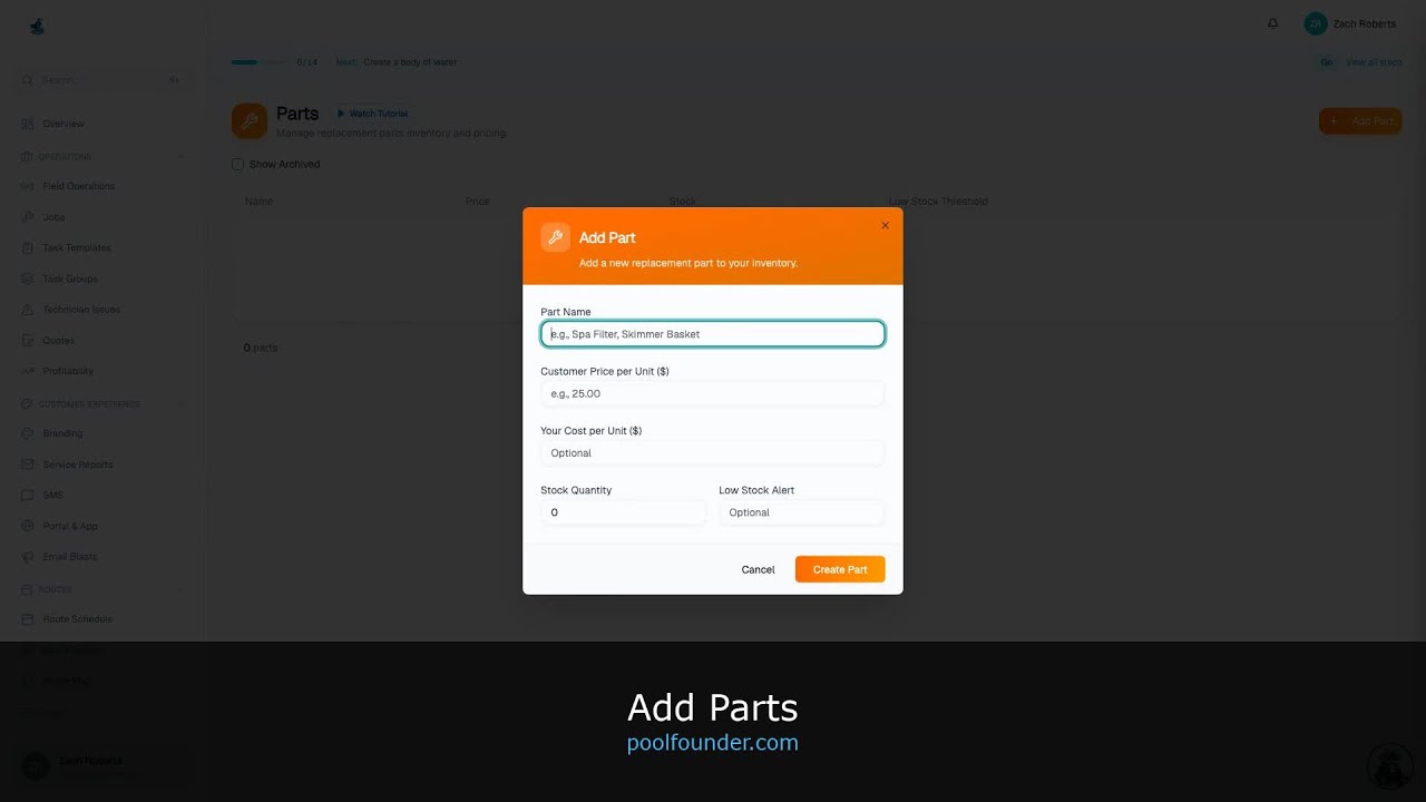 Add Parts