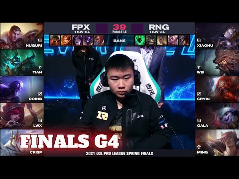FPX vs RNG - Game 4 | Grand Finals LPL Spring 2021 playoffs | FunPlus Phoenix vs Royal Never Give Up