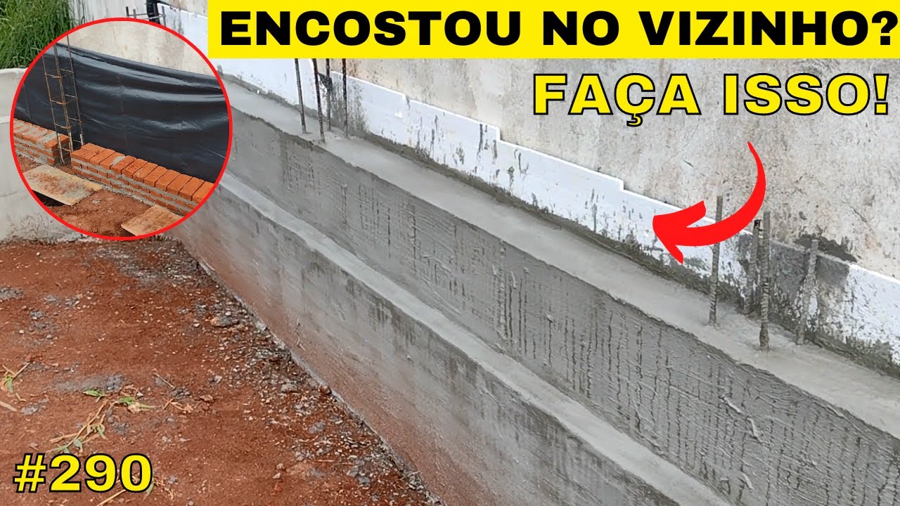 #290- Muro de arrimo com proteção contra umidade!