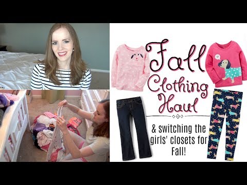 KIDS BACK TO SCHOOL CLOTHING HAUL - 2017 & Getting the Girls' Closets Ready for Fall & Winter! Video
