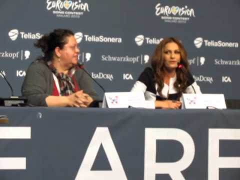 ESCKAZ live in Malmö:Press conference from Despina Olympiou (Cyprus)