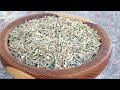 Dry lemongrass leaf in brown wooden plate on blue marble | 24 fps | Free Footage