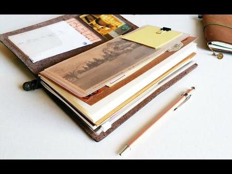 How I use my Midori Traveler's Notebook: Vacation Setup Video