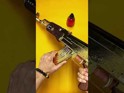 Who needs this Golden AK47? #toys #gelblasters #airsoft  #nerfblaster