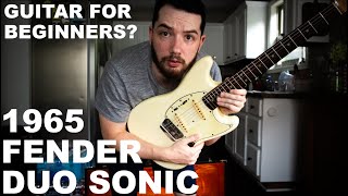 Video thumbnail for I Brought A 1965 Fender Duo Sonic Back To Life! | How Good Is This Guitar For Beginners? by Dustin Koch