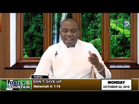 DAILY FOUNTAIN OF 22ND OCTOBER, 2018 - REV'D CANON INNOCENT OKAFOR